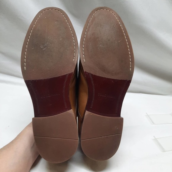 Cole Haan Williams Plain Toe Oxford British Tan Leather Men\'s Dress Shoes 13